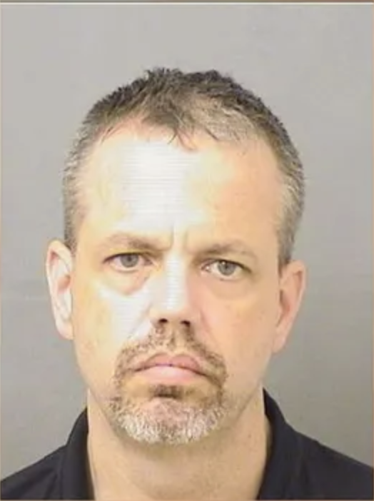 Mugshot of Anthony Ray Robbins taken at the Palm Beach County Jail after his arrest for Possession of Child Pornography